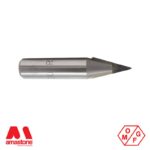 30° Round (0.5 mm) Tip Widia V-Groove router bit for Marble