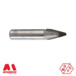 30° Round (2 mm) Tip Widia V-Groove router bit for Marble