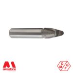 30° Round (3 mm) Tip Widia V-Groove router bit for Marble