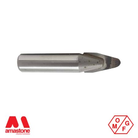 30° Round (3 mm) Tip Widia V-Groove router bit for Marble