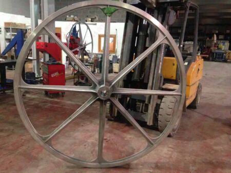 Pellegrini - Aluminium main flywheel 2000 mm for wire saw – Complete with rubber liner (1)