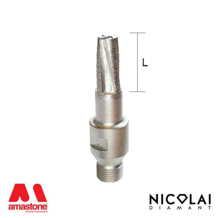 Segmented Conical router bit for Granite – Nicolai