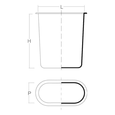 Vase Liners Oval Comil Plast