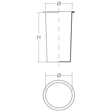 Vase Liners Round Comil Plast