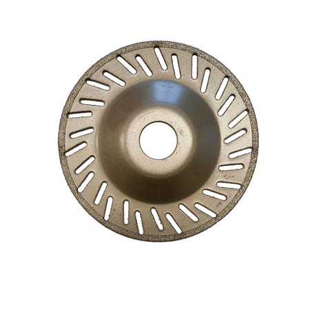 Electroplated ventilated pad for angle grinder - Diamar