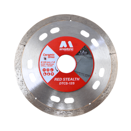 Red Stealt Disque Coupe Gres Cerame Ø125 Mm Amastone