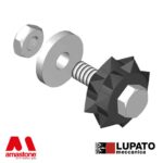 Rouleau Bouchardeur Ø33 De Rechange Granit 2w 10 Pointes Lupato