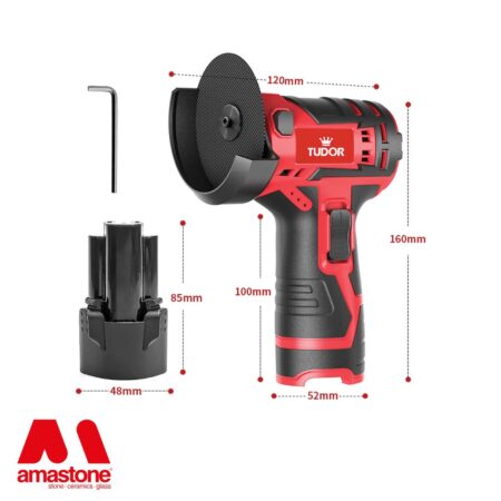 Mini Meuleuse Compacte Sans Fil 76 Mm Tudor Vitesse 12000 Tours Min