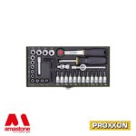 23080prox Coffret De Douilles Avec Cliquet 1 4 36 Pièces Proxxon