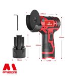 Mini Meuleuse Compacte Sans Fil 76 Mm Vitesse 12 000 Tr Min Tudor