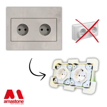 Prise Schuko Revêtue Encastrée