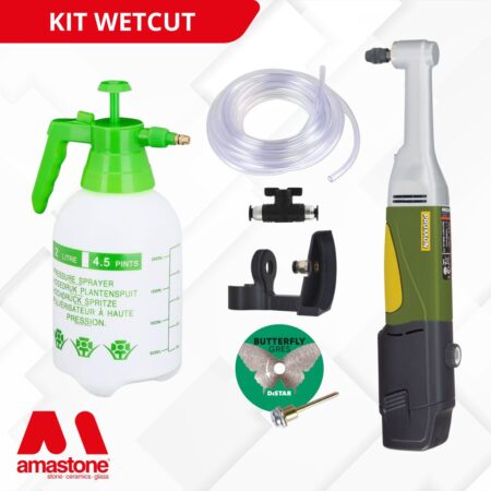 Système Complet Pour Découpe à Humide Céramique, Grès Cérame Avec Proxxon Lwb + Butterfly Disque Distar