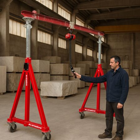Grue à Portique Avec Treuil 500 Kg Amastone Gpf