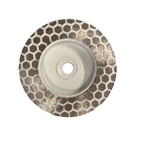 White Cup Meule Boisseau Diamantée – Filetage M14 – Ø100 Mm