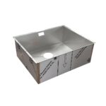 Évier En Acier Inox Cuisine Prêt à Carreler Fond Incliné