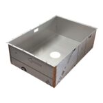 Évier En Acier Inox Cuisine Prêt à Carreler Fond Plat