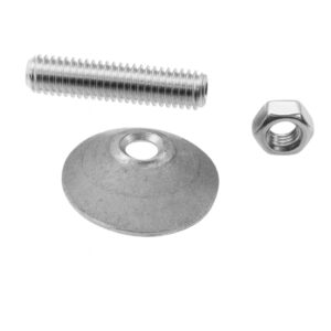 Kit De Fixation Pour Montage De Vasques Sous Plan Rondelle + Écrou + Goujon Fileté M6 X 30