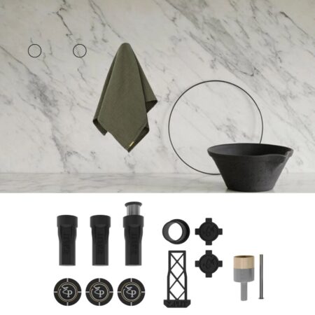 Kit De Porte Serviettes Escamotables à Encastrer Amastone