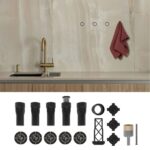 Kit De Porte Serviettes Escamotables à Encastrer Salles De Bains Modernes
