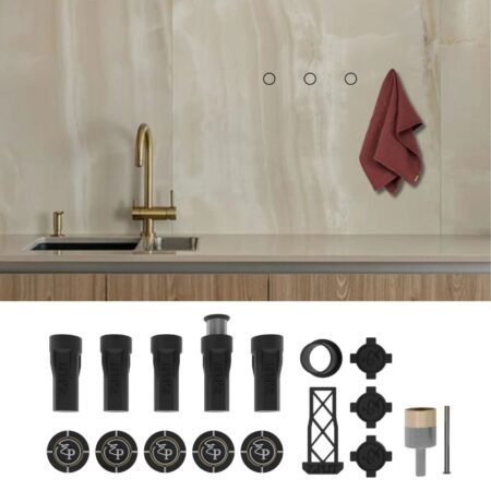 Kit De Porte Serviettes Escamotables à Encastrer Salles De Bains Modernes