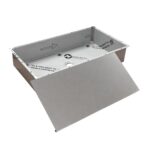 Vasque En Acier Inox Lavabo De Salle De Bain Parois Périmétrales à Carreler Fond Incliné