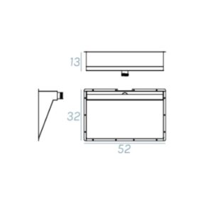 Version à Rebord Affleurant 52x32xh13