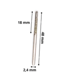Foret Diamanté Zx Tige 2,4 Mm Diamètre 2,4 Mm Amastone