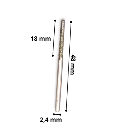 Foret Diamanté Zx Tige 2,4 Mm Diamètre 2,4 Mm Amastone