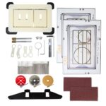 Plaque De Commande Encastrée Revêtue Bouton De Chasse Wc Double – Compatible Geberit Sigma, Delta, Tece