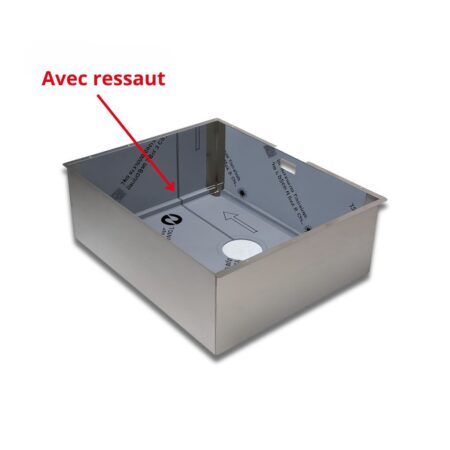 Évier En Acier Inox Cuisine Avec Ressaut