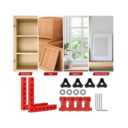 Équerres D’angle à 90° En Alliage D’aluminium – Set De 4, 14 × 14 Cm Amastone