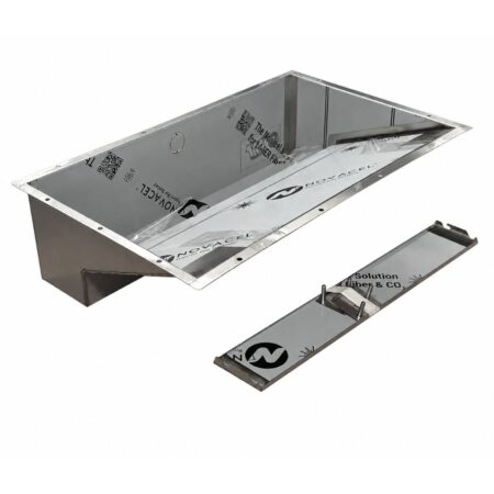 Vasque En Acier Inox Lavabo De Salle De Bain Prêt à Carreler Avec Trappe De Visite