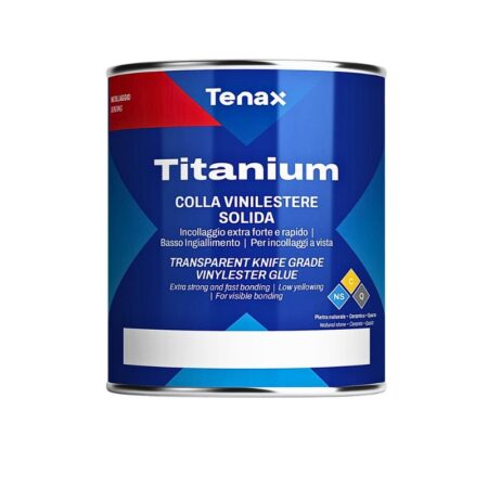 Titanium Mastic Vinylester Solide Transparent 1 L Tenax